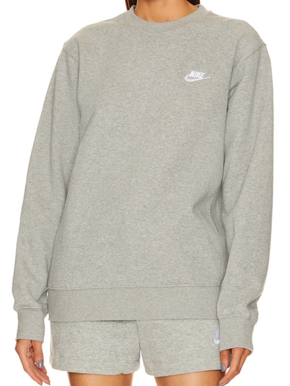 Nike Light Grey Crewneck Sweatshirt